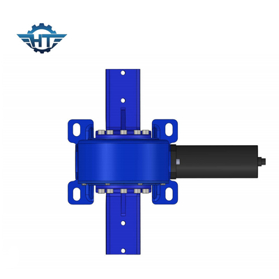 Accionamiento de giro pequeño cerrado horizontal adjunto con motor de 24 V CC para seguidores solares inclinados