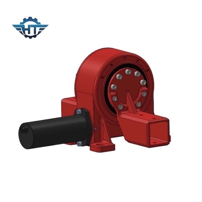 Accionamiento de giro pequeño cerrado horizontal adjunto con motor de 24 V CC para seguidores solares inclinados