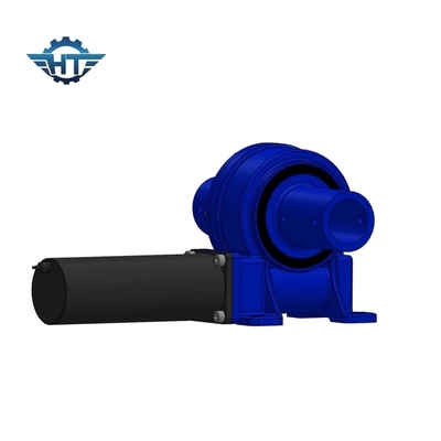 VE5 modelo montado horizontalmente con motor de engranaje de rodaje de gusano con 24V DC motor de engranaje cepillado para rastreadores solares
