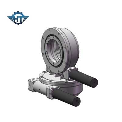 Sde7 Dual Worm Gear Solar Slew Drive con motor de engranaje planetario de 24 Vdc para rastreadores