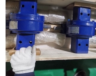 3 pulgadas de caja de cambios del gusano con el motor para el sistema de seguimiento del panel solar de la carga pesada